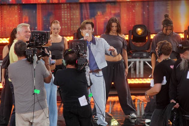 August 5, 2026, Manhattan, New York, U.S.A: New York, New York August 5, 2026. Tomorrow X Singer YeonJun perform in Central Park for The Good Morning America Concert series. Manhattan U.S.A - ZUMAc272 20260805_znp_c272_006 Copyright: xEmilyxCotlerx