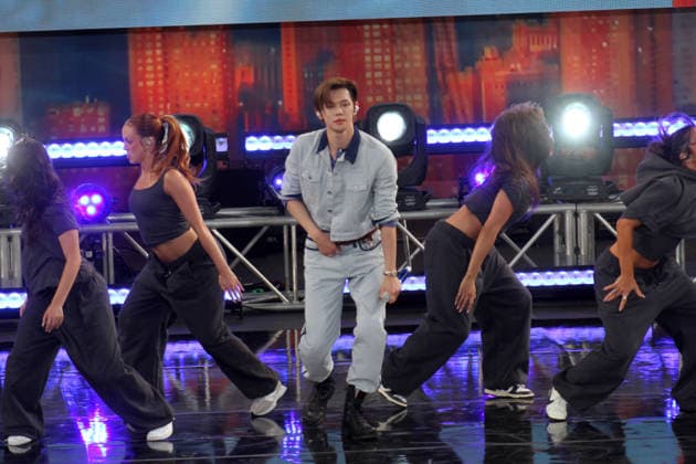 August 5, 2026, Manhattan, New York, USA: New York, New York August 5, 2026. Tomorrow X Singer YeonJun perform in Central Park for The Good Morning America Concert series. Manhattan USA - ZUMAct2_ 20260805_faf_ct2_021 Copyright: xBrucexCotlerx