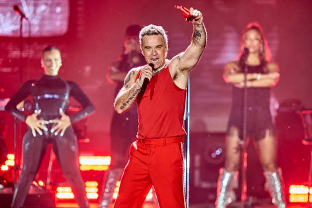 DENMARK Music Festival in Skanderborg British singer Robbie Williams performs at Smukfest in Skanderborg on Wednesday, August 5, 2026. , Skanderborg Denmark