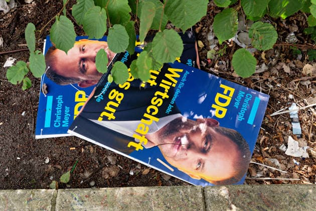 Berlin,07.08.2026,Wahlplakate der Partei FDP Chrstioph Meyer zur Wahl zum 20.Abgeordnetenhaus von Berlin sowie zu den Bezirksverordnetenversammlungen am 20.09.2026.
