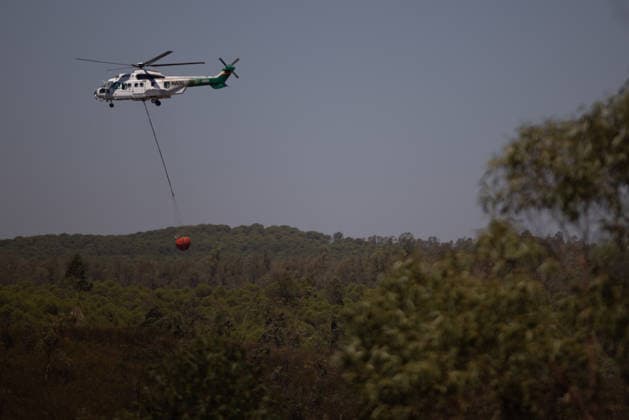 The number of ground personnel fighting the fire in Niebla has increased to 150, with 18 aerial resources. An Infoca helicopter is fighting the wildfire that broke out in the town of Niebla, in Huelva. August 7, 2028, in Niebla, Huelva, Andalusia, Spain: Andalusia’s Forest Fire Emergency Plan (Plan Infoca) has increased the number of ground personnel from 80 to 150 this Friday to contain the forest fire that broke out Thursday afternoon in the Raboconejo area of Niebla, Huelva, which remains in the emergency phase, Operational Level 1, and which has forced the preventive evacuation of 23 residents from the hamlets of Raboconejo and Caballón. Likewise, 18 aerial resources continue to operate in the area. AUGUST 7, 2026 Niebla, Huelva, Andal Copyright: xClaraxCarrascox 7705121