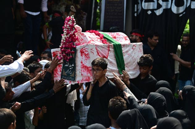 August 7, 2026, Prayagraj, Uttar Pradesh, India: Prayagraj: Muslims take part in 72 Taboot procession following Muharram month, in Prayagraj on Friday, August 7, 2026. Prayagraj India  - ZUMAv115 20260807_zap_v115_024 Copyright: xPrabhatxKumarxVermax