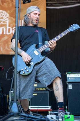 Die Band Melonball live beim Auftritt am 7. August 2026 auf der Sounds For Nature Stage beim 30. Taubertal-Festival in Rothenburg ob der Tauber. Das traditionsreiche Open-Air-Festival feiert in diesem Jahr sein 30-jähriges Jubiläum.