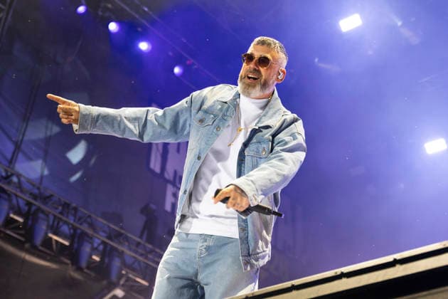 Sido performt auf der Bühne beim Taubertal-Festival 2026 in Rothenburg ob der Tauber, Deutschland, am 7. August 2026. Copyright: HMBxMedia xHeikoxBecker