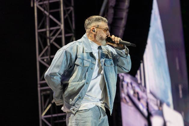 Sido performt auf der Bühne beim Taubertal-Festival 2026 in Rothenburg ob der Tauber, Deutschland, am 7. August 2026. Copyright: HMBxMedia xHeikoxBecker