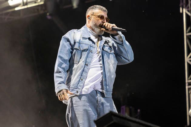 Sido performt auf der Bühne beim Taubertal-Festival 2026 in Rothenburg ob der Tauber, Deutschland, am 7. August 2026. Copyright: HMBxMedia xHeikoxBecker