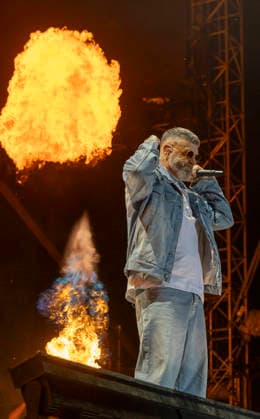 Sido performt auf der Bühne beim Taubertal-Festival 2026 in Rothenburg ob der Tauber, Deutschland, am 7. August 2026. Copyright: HMBxMedia xHeikoxBecker