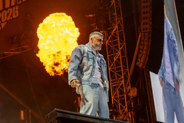 Sido performt auf der Bühne beim Taubertal-Festival 2026 in Rothenburg ob der Tauber, Deutschland, am 7. August 2026. Copyright: HMBxMedia xHeikoxBecker