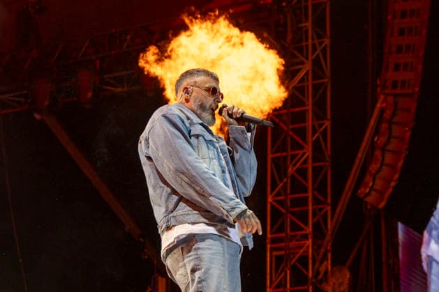 Sido performt auf der Bühne beim Taubertal-Festival 2026 in Rothenburg ob der Tauber, Deutschland, am 7. August 2026. Copyright: HMBxMedia xHeikoxBecker