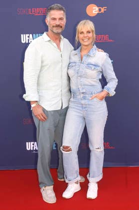 Simon Böer und Melanie Marschke bei der SOKO Leipzig -Nacht bei den Filmnächten Leipzig 2026 auf der Galopprennbahn Scheibenholz. Leipzig, 07.08.2026