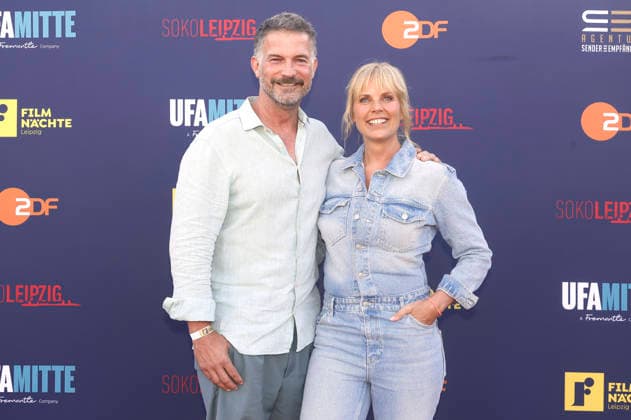 Simon Böer und Melanie Marschke bei der SOKO Leipzig -Nacht bei den Filmnächten Leipzig 2026 auf der Galopprennbahn Scheibenholz. Leipzig, 07.08.2026