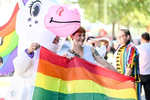 Ruhr Pride CSD ** NUR FÜR REDAKTIONELLE ZWECKE ** EDITORIAL USE ONLY **<p>Ruhr Pride CSD am Samstag, 8. August 2026 in Essen. Tausende nehmen an der Queeren Parade teil. Deutschland NRW Essen Copyright: VladimirxWegener