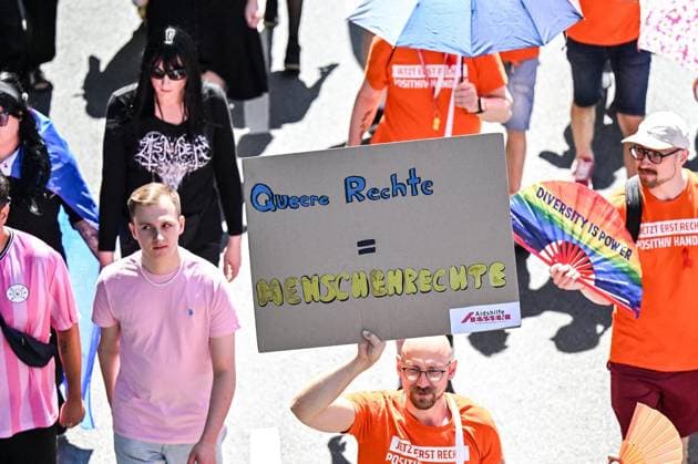 Ruhr Pride CSD ** NUR FÜR REDAKTIONELLE ZWECKE ** EDITORIAL USE ONLY **<p>Ruhr Pride CSD am Samstag, 8. August 2026 in Essen. Tausende nehmen an der Queeren Parade teil. Deutschland NRW Essen Copyright: VladimirxWegener