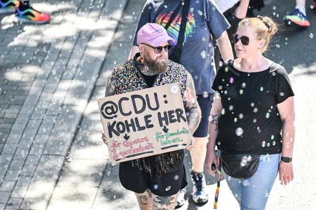 Ruhr Pride CSD ** NUR FÜR REDAKTIONELLE ZWECKE ** EDITORIAL USE ONLY **<p>Ruhr Pride CSD am Samstag, 8. August 2026 in Essen. Tausende nehmen an der Queeren Parade teil. Deutschland NRW Essen Copyright: VladimirxWegener
