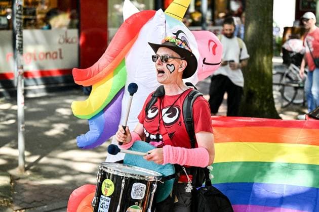 Ruhr Pride CSD ** NUR FÜR REDAKTIONELLE ZWECKE ** EDITORIAL USE ONLY **<p>Ruhr Pride CSD am Samstag, 8. August 2026 in Essen. Tausende nehmen an der Queeren Parade teil. Deutschland NRW Essen Copyright: VladimirxWegener