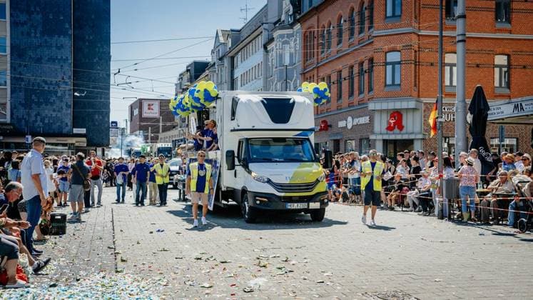 Cranger Kirmesumzug - Einen Tag nach dem dem Auftakt: Cranger Kirmesumzug durch die Stadt im Livestream bei der WAZ. Am 08.08.2026 in Herne ** NUR FÜR REDAKTIONELLE ZWECKE ** EDITORIAL USE ONLY **<p>Cranger Kirmesumzug - Einen Tag nach dem dem Auftakt: Cranger Kirmesumzug durch die Stadt im Livestream bei der WAZ. Am 08.08.2026 in Herne Herne Copyright: ChristophxJendral