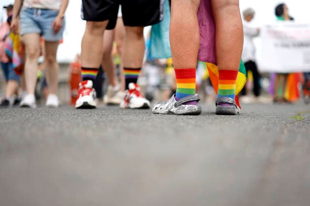 Impression vom Kölner Queer March unter dem Motto Köln zeigt Solidarität, Köln zeigt Haltung , eine Solidaritäts-Demonstration nach dem islamistischen Anschlag auf den CSD in Berlin. (Themenbild, Symbolbild) Köln, 09.08.2026 NRW Deutschland Copyright: xChristophxHardtx