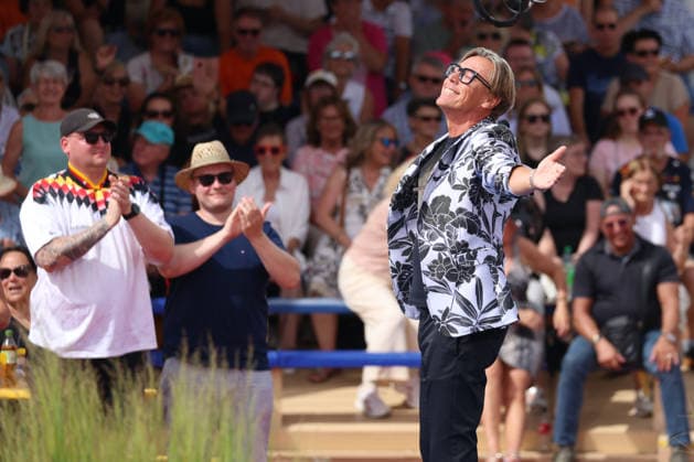 Rust, Deutschland 9.08.2026: Immer wieder Sonntags im Europa-Park Rust - 9.08.2026 Im Bild: Hansy Vogt auf der Bühne. Europapark Rust Baden Württemberg Copyright: xFotostandx xHettichx