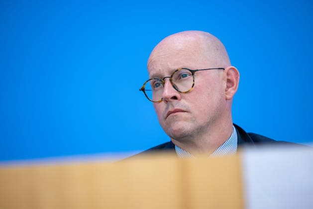 regierungspressekonferenz Deutschland, Berlin am 10. August 2026: Martin Giese, Sprecher des Auswärtigen Amts (AA) stellt sich in der Bundespressekonferenz den Fragen der Presse.