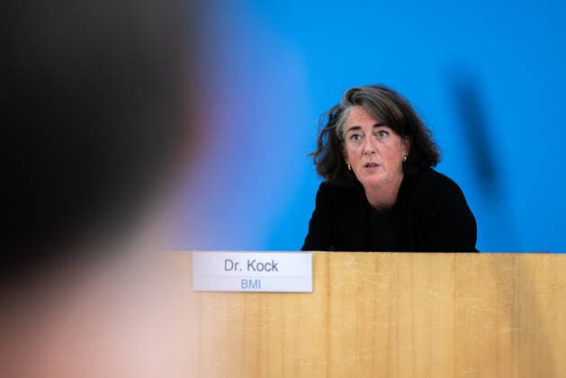 regierungspressekonferenz Deutschland, Berlin am 10. August 2026: Dr. Sonja Kock, Stellvertretende Leiterin des Pressereferats (BMI) stellt sich in der Bundespressekonferenz den Fragen der Presse.