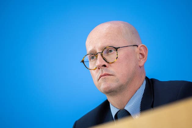 regierungspressekonferenz Deutschland, Berlin am 10. August 2026: Martin Giese, Sprecher des Auswärtigen Amts (AA) stellt sich in der Bundespressekonferenz den Fragen der Presse.