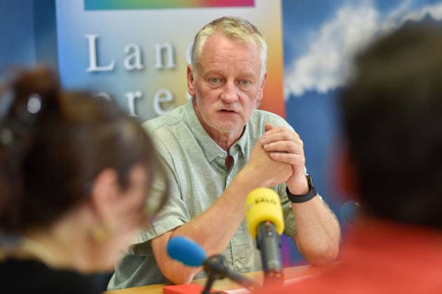 Die Landespressekonferenz der Saarländischen Parteien fand am Montag (10.08.2026) im Saarländischen Landtag in Saarbrücken statt. Im Bild: Ulrich Commercon, Fraktionsvorsitzender der SPD.