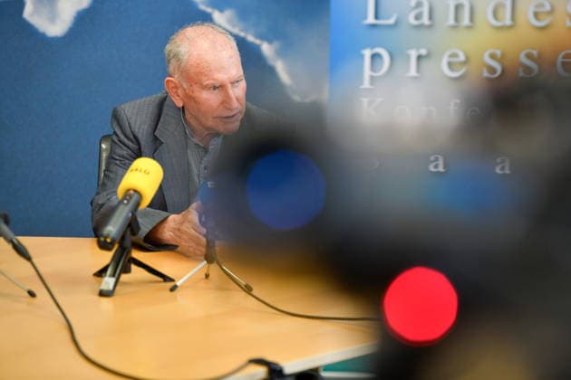 Die Landespressekonferenz der Saarländischen Parteien fand am Montag (10.08.2026) im Saarländischen Landtag in Saarbrücken statt. Im Bild: Josef Dörr Fraktionsvorsitzender der AfD.
