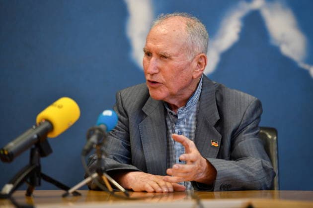 Die Landespressekonferenz der Saarländischen Parteien fand am Montag (10.08.2026) im Saarländischen Landtag in Saarbrücken statt. Im Bild: Josef Dörr Fraktionsvorsitzender der AfD.