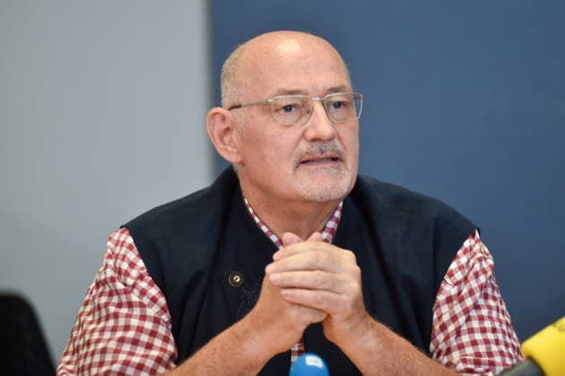 Die Landespressekonferenz der Saarländischen Parteien fand am Montag (10.08.2026) im Saarländischen Landtag in Saarbrücken statt. Im Bild: Christoph Schaufert, Stellvertretender Fraktionsvorsitzender der AfD.