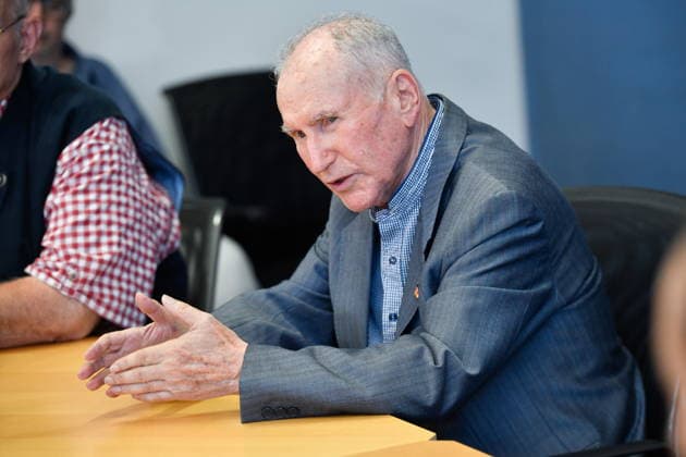 Die Landespressekonferenz der Saarländischen Parteien fand am Montag (10.08.2026) im Saarländischen Landtag in Saarbrücken statt. Im Bild: Josef Dörr Fraktionsvorsitzender der AfD.