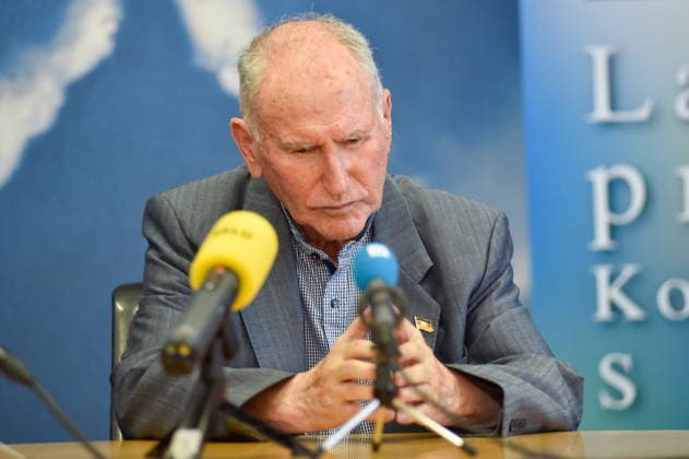 Die Landespressekonferenz der Saarländischen Parteien fand am Montag (10.08.2026) im Saarländischen Landtag in Saarbrücken statt. Im Bild: Josef Dörr Fraktionsvorsitzender der AfD.