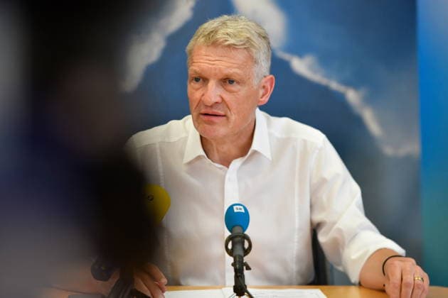 Die Landespressekonferenz der Saarländischen Parteien fand am Montag (10.08.2026) im Saarländischen Landtag in Saarbrücken statt. Im Bild: Stephan Toscani, Fraktionsvorsitzender der CDU.