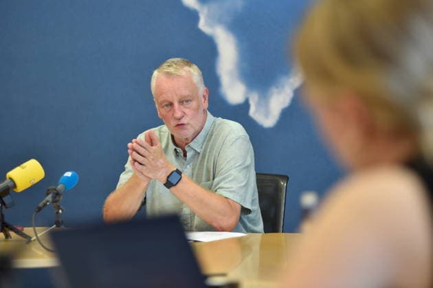 Die Landespressekonferenz der Saarländischen Parteien fand am Montag (10.08.2026) im Saarländischen Landtag in Saarbrücken statt. Im Bild: Ulrich Commercon, Fraktionsvorsitzender der SPD.