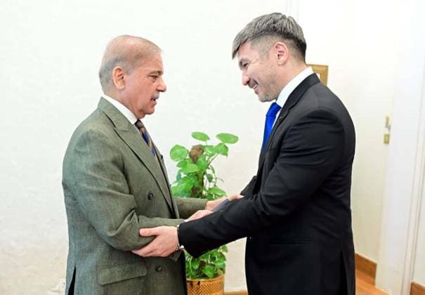August 10, 2026, Pakistan: Prime Minister Muhammad Shehbaz Sharif Meets with Yerzhan Kistafin, Ambassador of Republic of Kazakhstan to Pakistan, in Islamabad Pakistan  - ZUMAas3_ 20260810_zaf_as3_025 Copyright: xPPIx