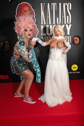 Olivia Jones, Katja Krasavice bei KATJA™S LUCKY NUMBER 30 - KATJA KRASAVICE FEIERT IHREN 30. GEBURTSTAG im Ballhaus Berlin in Berlin am 10.08.2026