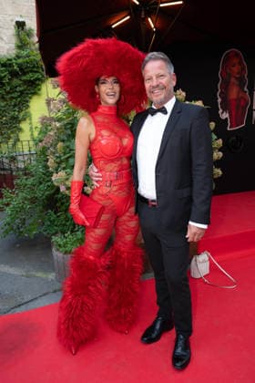 Micaela Schaefer mit Freund Dirk Wiemer bei KATJA™S LUCKY NUMBER 30 - KATJA KRASAVICE FEIERT IHREN 30. GEBURTSTAG im Ballhaus Berlin in Berlin am 10.08.2026