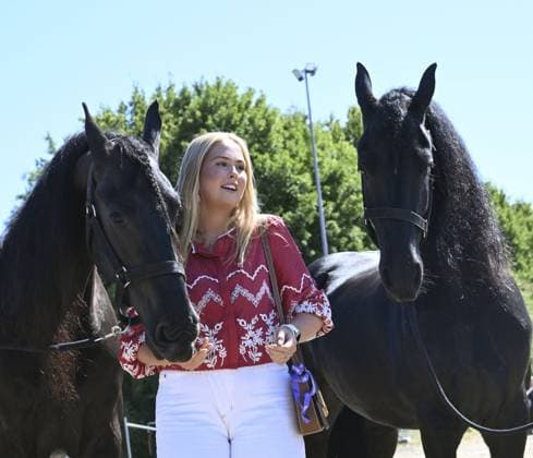 Princess Amalia Attends Opening of 2026 FEI World Championships - Aachen Princess Amalia of the Netherlands attends the opening of the 2026 FEI World Championships at Allianz Park in Aachen, Germany on August 11, 2026. The FEI World Championships is a global equestrian event featuring world titles in dressage, eventing, driving, para-dressage, show jumping, and vaulting, with Aachen hosting the event as a renowned venue for Concours Hippique International Officiel (CHIO). Photo by Patrick van Emst NLBeeld Bruno Press ABACAPRESS.COM Aachen Netherlands  Copyright: xBrunoxPress ABACAx