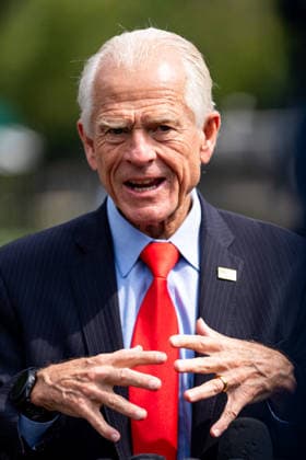 Peter Navarro Speaks To Members Of The Media - DC WASHINGTON, DC - AUGUST 11: Senior Counselor to the President for Trade and Manufacturing Peter Navarro speaks to members of the media at the White House, Tuesday, August 11, 2026, in Washington. Photo by Allison Robbert Pool ABACAPRESS.COM United States  Copyright: xPool ABACAx