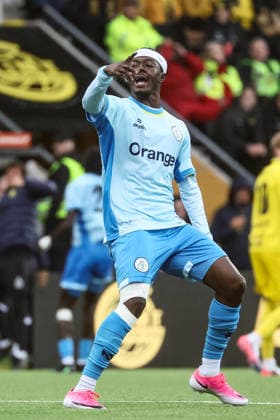 %items a soccer game between Norwegian FK Bodo Glimt and Belgian Royale Union Saint-Gilloise in Bodo, Norway, on %datetext, the return leg in the third qualifying round for the UEFA Champions League tournament. %photographer  BrunoxFahy 183180586