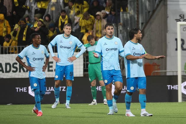 %items a soccer game between Norwegian FK Bodo Glimt and Belgian Royale Union Saint-Gilloise in Bodo, Norway, on %datetext, the return leg in the third qualifying round for the UEFA Champions League tournament. %photographer  BrunoxFahy 183182320