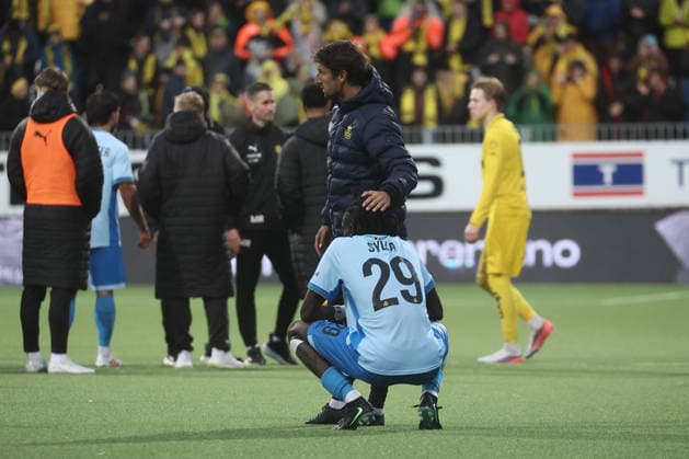 %items a soccer game between Norwegian FK Bodo Glimt and Belgian Royale Union Saint-Gilloise in Bodo, Norway, on %datetext, the return leg in the third qualifying round for the UEFA Champions League tournament. %photographer  BrunoxFahy 183182497