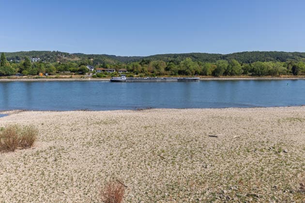 Niedrigwasser am Rhein: Yachthafen Oberwinter teilweise trockengefallen - 11.08.2026. Niedrigwasser am Rhein: Bei einem Pegelstand von -3 cm am Pegel Oberwinter und 70 cm am Pegel Bonn neue Tiefstwerte sind Teile des Yachthafens Oberwinter trockengefallen. Mehrere Boote liegen im Trockenen, eine Zufahrt in den Hafenbereich ist derzeit nicht mehr möglich. Am Rhein werden weiterhin neue Negativrekorde unterboten. Remagen Oberwinter Rheinland-Pfalz Deutschland Copyright: xMarcxJohnx
