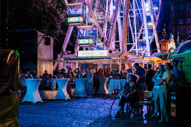 Deutschland Aachen: Programm zur Reit - WM, Weltmeisterschaft, FEI, WM Special in der Altstadt, Konzerte, Riesenrad, Katschhof, CHIO, Public Viewing Eröffnungsfeier Reit-WM Copyright: xThiemoxRudolphx