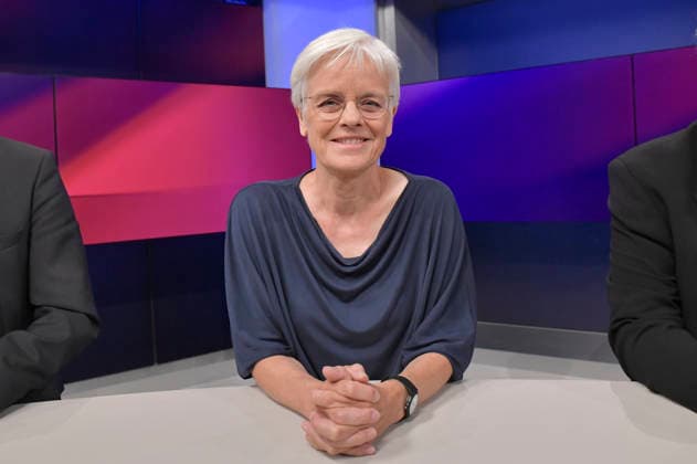 Ulrike Herrmann in der ARD-Talkshow maischberger im Studio Berlin Adlershof. Berlin, 11.08.2026