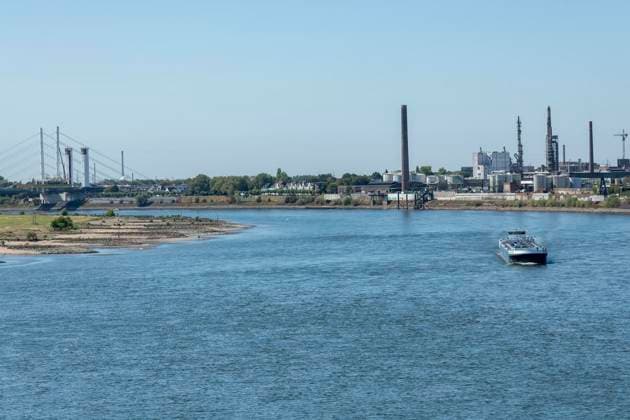 Pegel Ruhrort: Laut Vorhersage 1,33 m - der bisherige historische Tiefststand liegt bei 1,53. 12.08.2026 Duisburg ** NUR FÜR REDAKTIONELLE ZWECKE ** EDITORIAL USE ONLY **<p>Pegel Ruhrort: Laut Vorhersage 1,33 m - der bisherige historische Tiefststand liegt bei 1,53. 12.08.2026 Duisburg Deutschland NRW Duisburg Copyright: DanielxAttia