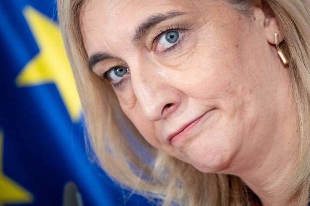 Nina Warken, Bundesministerin für besondere Aufgaben, Chefin des Bundeskanzleramtes und Beauftragte der Bundesregierung für die Nachrichtendienste des Bundes, während der Pressekonferenz im Kanzleramt;Pressekonferenz zur Reform des Rechts der Nachrichtendienste im Bundeskanzleramt, Berlin Berlin Deutschland Bundeskanzleramt