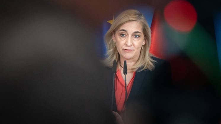 Nina Warken, Bundesministerin für besondere Aufgaben, Chefin des Bundeskanzleramtes und Beauftragte der Bundesregierung für die Nachrichtendienste des Bundes, während der Pressekonferenz im Kanzleramt;Pressekonferenz zur Reform des Rechts der Nachrichtendienste im Bundeskanzleramt, Berlin Berlin Deutschland Bundeskanzleramt