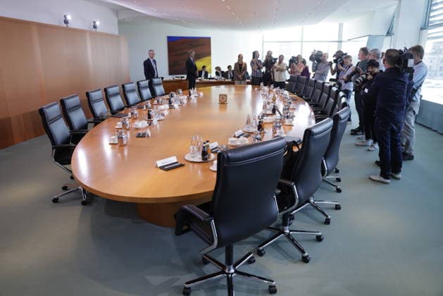 Deutschland, Berlin, Bundeskanzleramt, Das Bundeskabinett befasst sich in seiner 55. Sitzung am 12. August 2026 unter anderem mit dem Gesetzentwurf zur Einführung einer Frühstartrente.