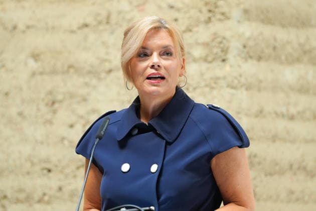 Gedenkveranstaltung 65. Jahrestag des Berliner Mauerbaus Bundestagspraesidentin Julia Kloeckner im Portrait bei Ihrer Rede im Rahmen der Gedenkveranstaltung zum 65. Jahrestag des Berliner Mauerbaus, Berlin, 13.08.2026 Berlin Berlin Deutschland
