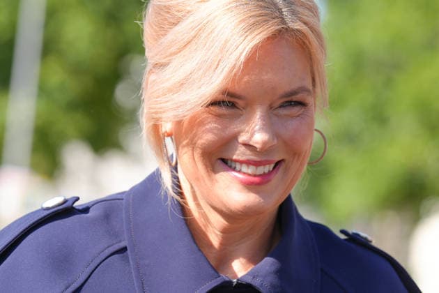 Gedenkveranstaltung 65. Jahrestag des Berliner Mauerbaus Bundestagspraesidentin Julia Kloeckner im Portrait bei der Ankunft zur Gedenkveranstaltung zum 65. Jahrestag des Berliner Mauerbaus, Berlin, 13.08.2026 Berlin Berlin Deutschland